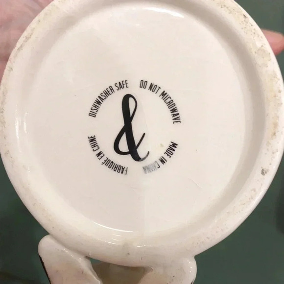 Cat handle tea/coffee ceramic mug - Picture 5 of 7